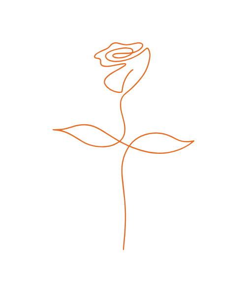 Stilisierte Blume als dezente Darstellung für rechtliche Klarheit und formale Informationen.